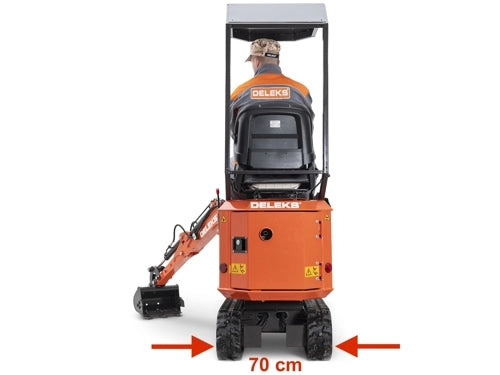 Kompakter Minibagger 0,65 t, Loncin Benzinmotor