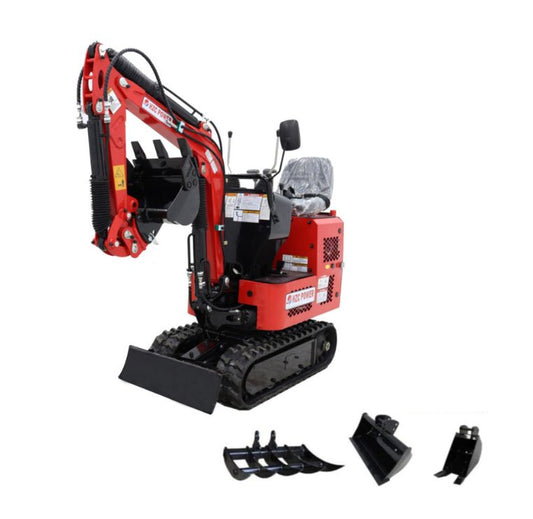 Minibagger SDKB801, Diesel, 814 Kg, schmal