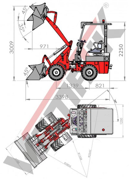 Radlader 807 Classic, Hoflader