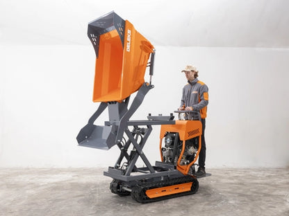 Hydrostatischer Mini-Raupendumper, hohe Kippmulde, Briggs&Stratton-Motor