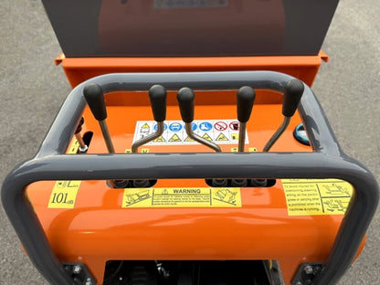 Hydrostatischer Mini-Raupendumper, hohe Kippmulde, Briggs&Stratton-Motor