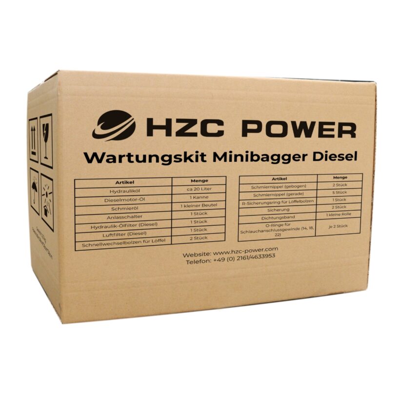 Wartungs-Kit für Minibagger mit Dieselmotor (WKD)